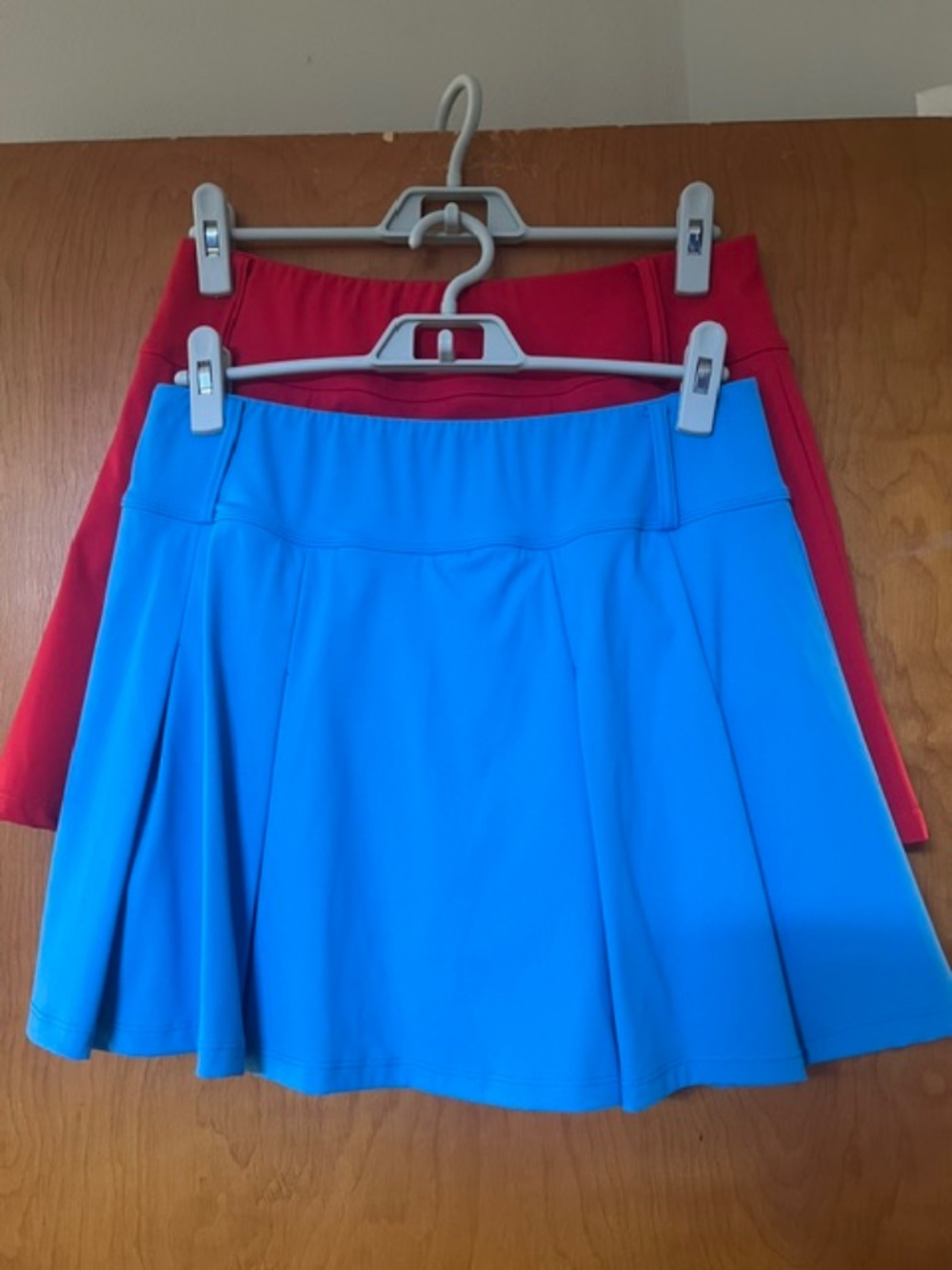 Set of 2 Womens Tennis Golf Skirt Athletic Skirts with Pockets Shorts